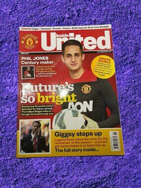 Inside United Magazine June 2014 Adnan Januzaj Official Manchester Futbol
